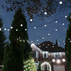Twinkly Smart RGB 20 LED 10m White Festoon Lights With US Adapter