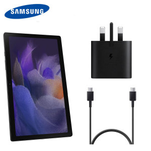 Official Samsung Galaxy Tab A8 25W UK Wall Charger & 1m USB-C Cable