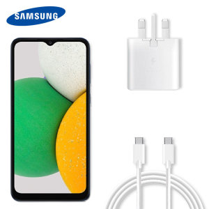 Official Samsung Galaxy A03 Core 25W USB-C Wall Charger & 1m Cable