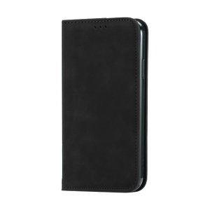 Olixar Genuine Leather Wallet Stand Black Case - For Samsung Galaxy S22