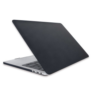 Olixar Front And Back Vegan Leather Skin Case For MacBook Pro 13" 2020 - Black