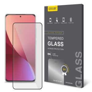 Olixar Xiaomi 12 Full Cover Tempered Glass Screen Protector