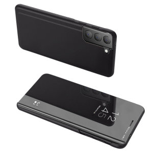 Clear View Black Case - For Samsung Galaxy S21 FE