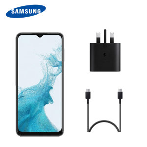 Official Samsung 25W UK Wall Charger And 1m USB-C Cable - For Samsung Galaxy A23