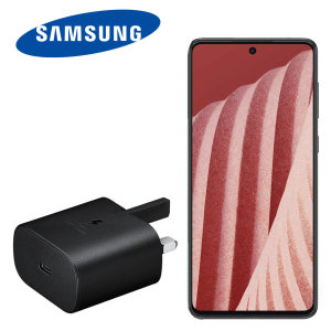 Official Samsung Black 25W PD USB-C UK Wall Charger - For Samsung Galaxy A73