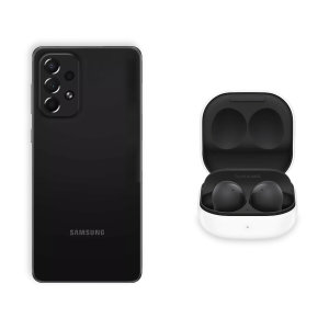 Official Samsung Black Wireless Buds 2 Earphones - For Samsung Galaxy A73