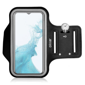 Olixar Black Running and Fitness Armband Holder - For Samsung Galaxy A23
