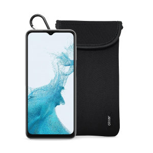 Olixar Neoprene Black Pouch With Card Slot - For Samsung Galaxy A23
