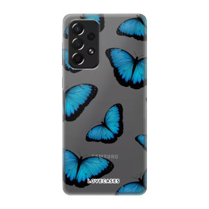 LoveCases Blue Butterfly Gel Case - For Samsung Galaxy A73