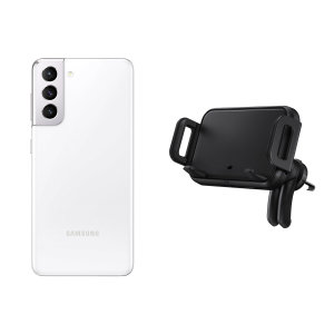 Official Samsung 9W Wireless Charger Air Vent Black Car Holder - For Samsung Galaxy S21