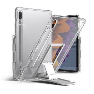Ringke Fusion Combo Samsung Galaxy Tab S7 Plus Stand Case With S Pen Holder - Clear