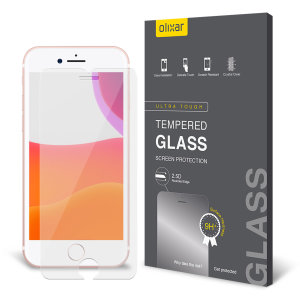 Olixar iPhone SE 2020 Full Cover Glass Screen Protector - Black