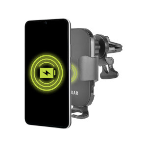Olixar 15W Black Wireless Charging Windscreen Dash And Vent Car Holder - For Apple iPhone 13 Mini