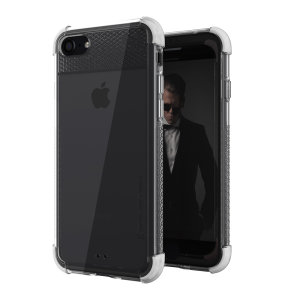 Ghostek Covert 2 Clear And White Tough Case - For iPhone SE 2022