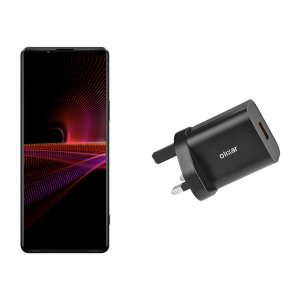 Olixar Black 18W Single USB-C Wall Charger UK Plug - For Sony Xperia 1 IV