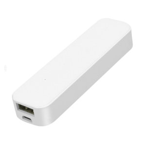 Setty 2600mAh Mini Portable 10W USB Travel Power Bank - White