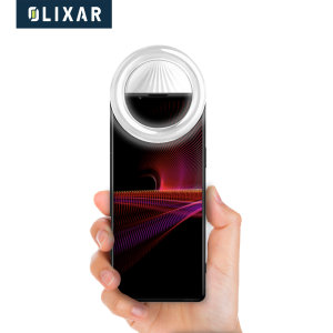 Olixar Clip On White Selfie Ring with LED Light - For Sony Xperia 1 IV