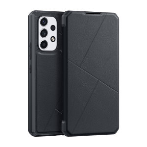 Dux Ducis Black Wallet Stand Case - For Samsung Galaxy A73