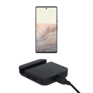 Aquarius 4-Port USB 2.0 Black Hub and Phone Stand - Google Pixel 6 Pro