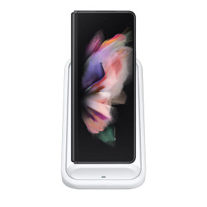 Official Samsung White Fast Wireless Charger Stand With EU Plug 15W - For Samsung Galaxy Z Fold3 5G