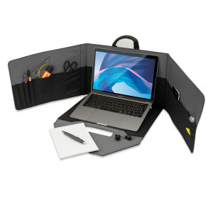 4Smarts Grey Laptop Bag and iPad with Privacy Mobile Office Setup
