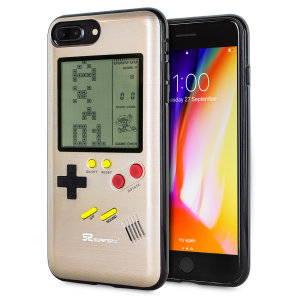 SuperSpot Gold Retro Game Case - For iPhone SE 2022