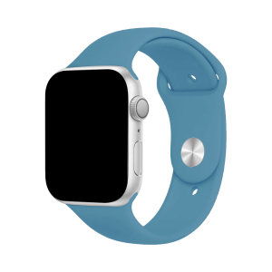 Olixar Northern Blue Silicone Sport Strap - For Apple Watch Series 7 45mm