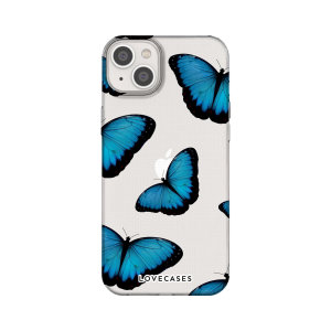 LoveCases Blue Butterfly Gel Case - For iPhone 14
