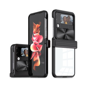 Olixar Black Camera Privacy Cover Case With Hinge Protection - For Samsung Z Flip4