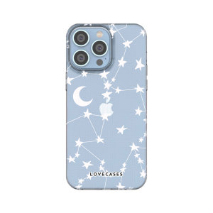 LoveCases White Stars And Moons Gel Case - For  iPhone 14 Pro Max