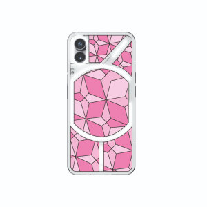 LoveCases Pink Geometric Light Cut Out Case  - For Nothing phone (1)