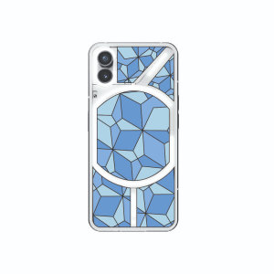 LoveCases Blue Geometric Light Cut Out Case  - For Nothing phone (1)