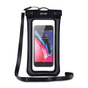 Olixar Universal Waterproof Phone Pouch Case With Lanyard For Smartphones - Two Pack