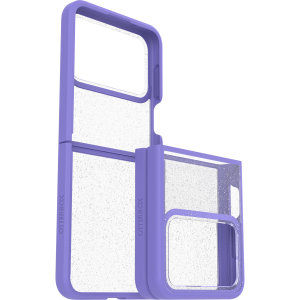 OtterBox Thin Flex Purplexing Sparkle Clear Purple Case - For Samsung Galaxy Z Flip4