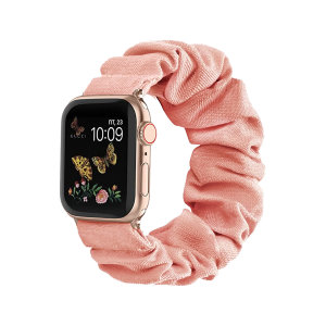 Olixar Apple Watch Peach Scrunchies Band - For Apple Watch Series 7 41mm