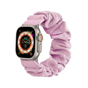 Olixar Apple Watch Soft Pink Scrunchies Band - For Apple Watch Ultra