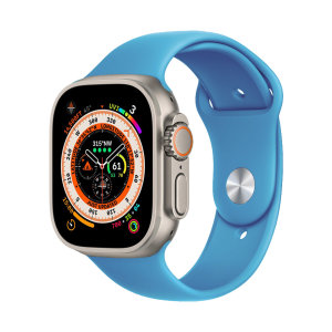 Olixar Northern Blue Silicone Sport Strap - For Apple Watch Ultra