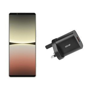 Olixar Black 20W UK Plug USB-C Wall Charger - For Sony Xperia 5 IV