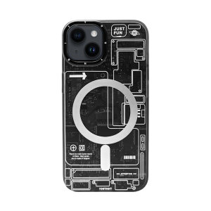 Olixar MagSafe Compatible Black Circuit Board Case - For iPhone 14 Plus