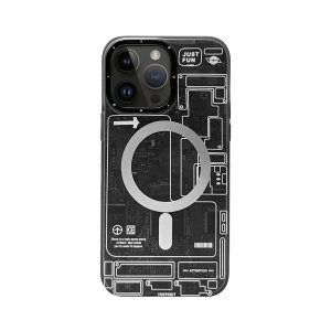 Olixar MagSafe Compatible Black Circuit Board Case - For iPhone 14 Pro Max