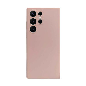 Olixar Soft Silicone Pastel Pink Case - For Samsung Galaxy S23 Ultra