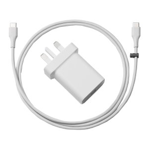 Official Google 18W USB-C Charger with White Type-C Cable - For Google Pixel 7