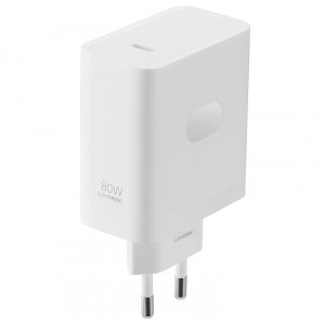 Official OnePlus 80W White GaN USB-C EU Plug Wall Charger
