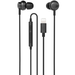 Scosche Wired Noise Isolation Black Earbuds - For iPhone 12