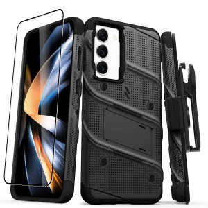 Zizo Bolt Black Tough Case and Screen Protector - For Samsung Galaxy S23 Plus