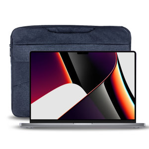 Olixar Navy Blue Canvas Bag With Handle - For  MacBook Pro 16" 2023