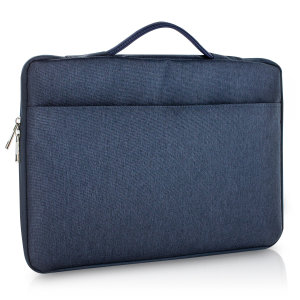 Olixar Navy Blue Canvas Bag With Handle - For Macbook Pro 16" 2021