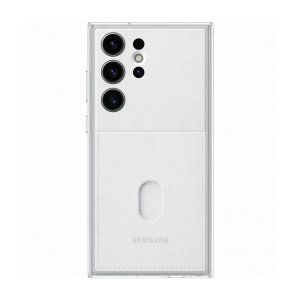 Official Samsung Frame Cover White Card Slot Case - For Samsung Galaxy S23 Ultra