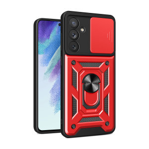 Olixar Red Privacy Case with Stand & Screen Protector - For Samsung Galaxy A54