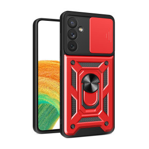 Olixar Red Camera Protection Case with Kickstand - For Samsung Galaxy A34 5G